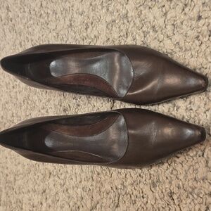 Bandolino Dark Brown Leather Heels